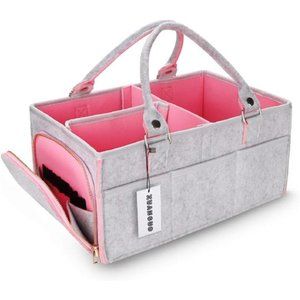 Baby Diaper Caddy Organizer for Girl Boy Large Nursery Storage Bin Basket